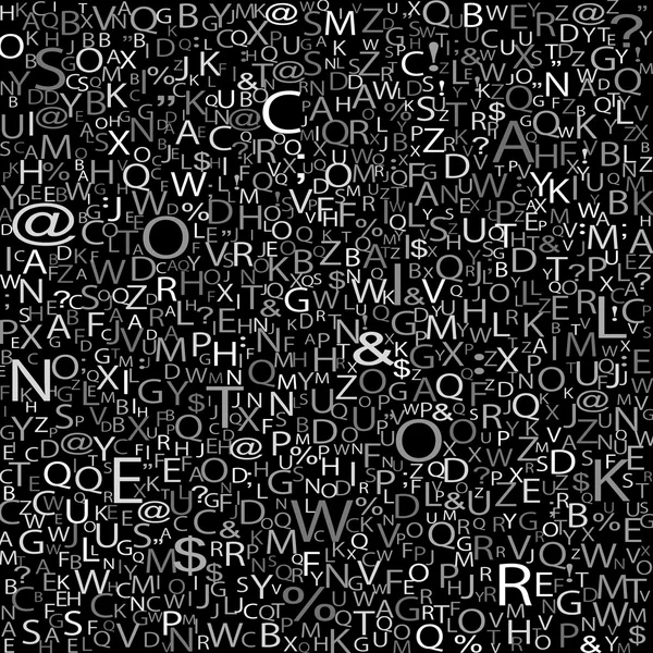 Textur des Alphabets im Hintergrund — Stockvektor