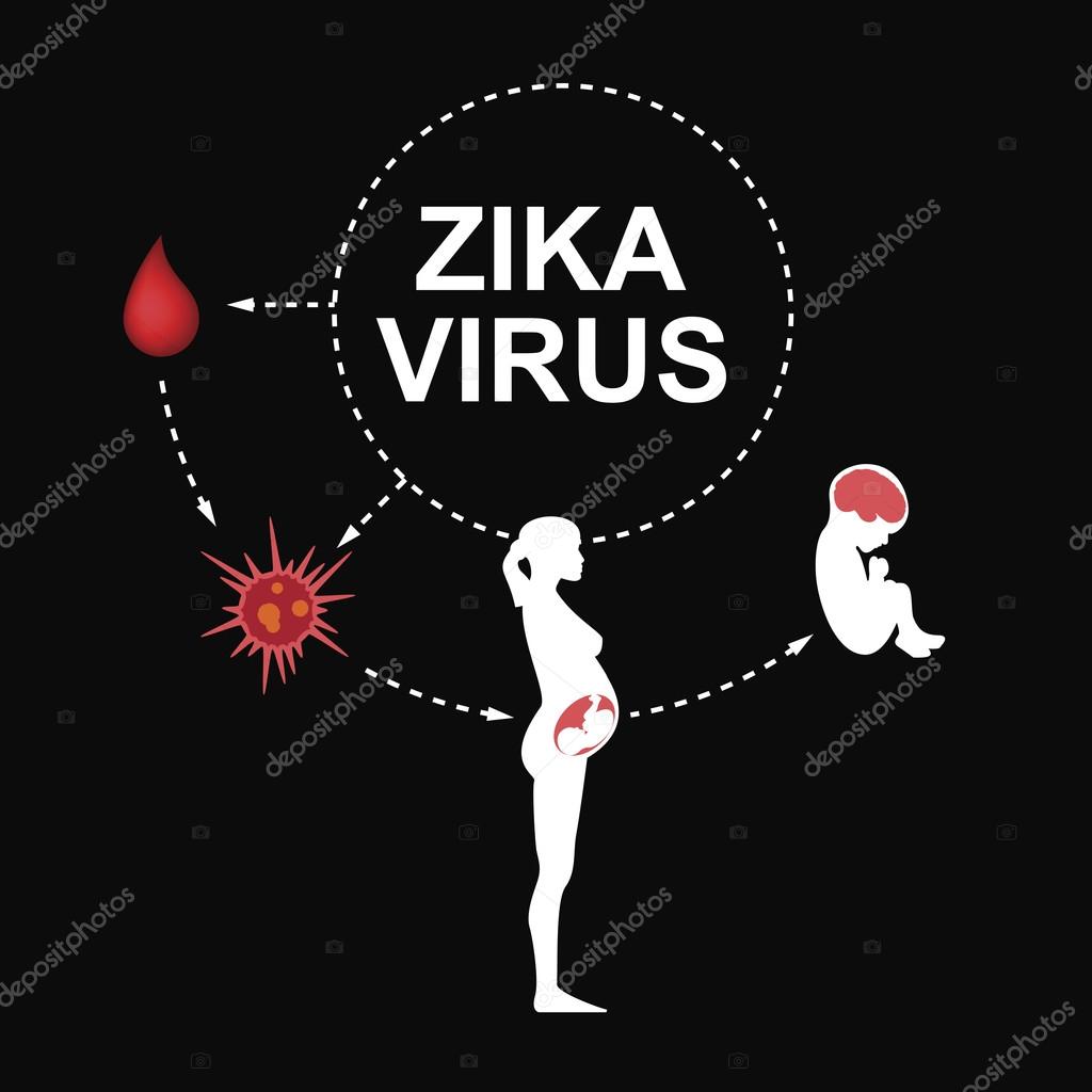 Zika virus sign, vector illustration