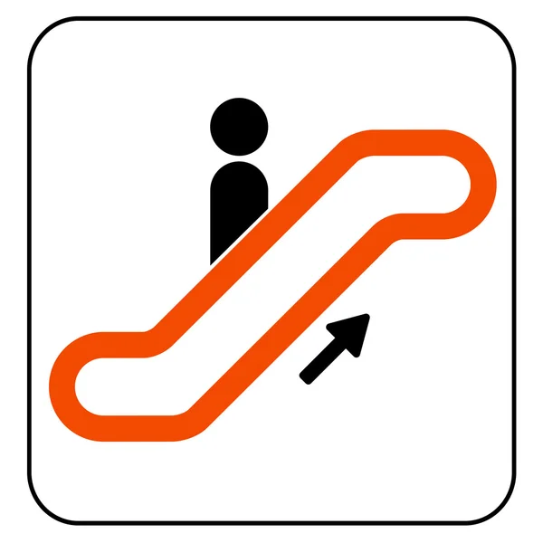 Escalera mecánica Señal de información — Archivo Imágenes Vectoriales