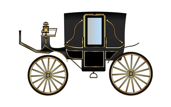 Carrozza cavallo reale — Vettoriale Stock