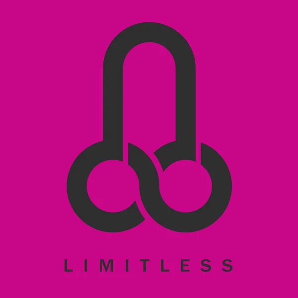 Penis - Limitless symbol icon — Stok Vektör