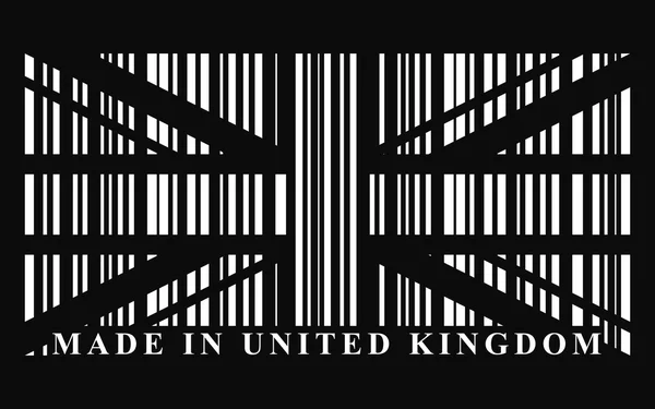 UK barcode flag — Stock Vector