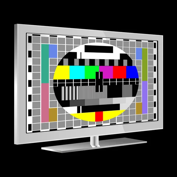 Tv - color test pattern — Stock Vector