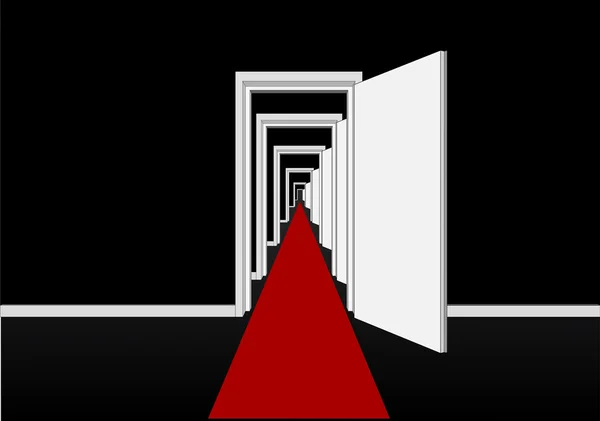 Tapis rouge signe — Image vectorielle