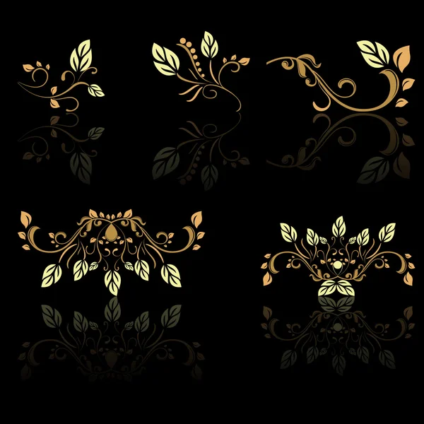 Ornamento remolino moderno — Vector de stock