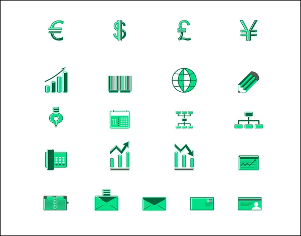 Finans Icon set — Stok Vektör