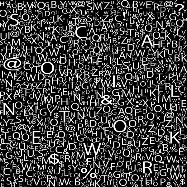 Textur des Alphabets im Hintergrund — Stockvektor