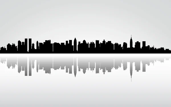 Stadt New York Panorama — Stockvektor