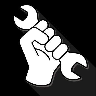 Yumruk devrim sembolü anahtar ile 