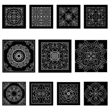 süsleme swirls kümesi 