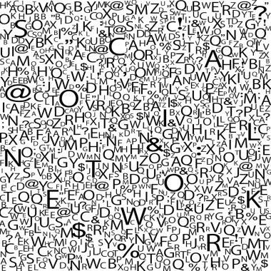 Alfabe arka plan dokusu 