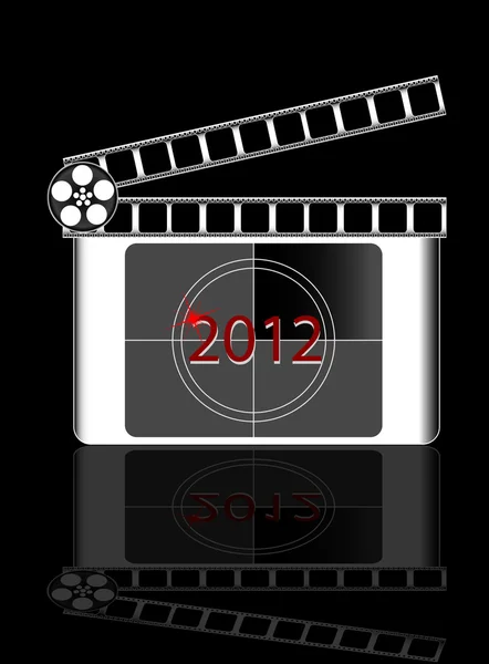 2012 rok filmu odpočítávání — Stockový vektor