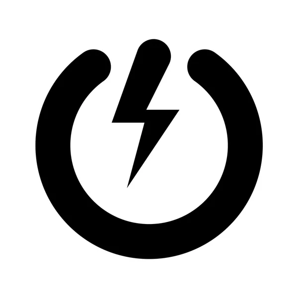 Power knop teken — Stockvector