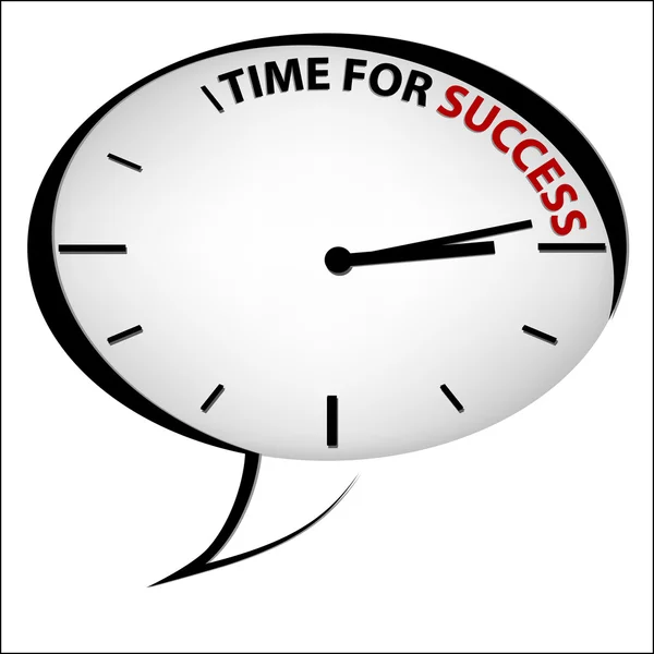 Reloj "Tiempo para el éxito " — Archivo Imágenes Vectoriales