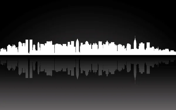 Cidade Panorama de Nova York — Vetor de Stock