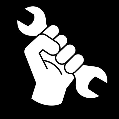 Yumruk devrim sembolü anahtar ile 