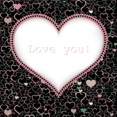 Sevgililer Günü kartı.