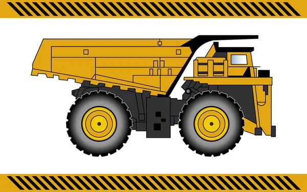덤프 트럭 건설 기계 장비 — 스톡 벡터