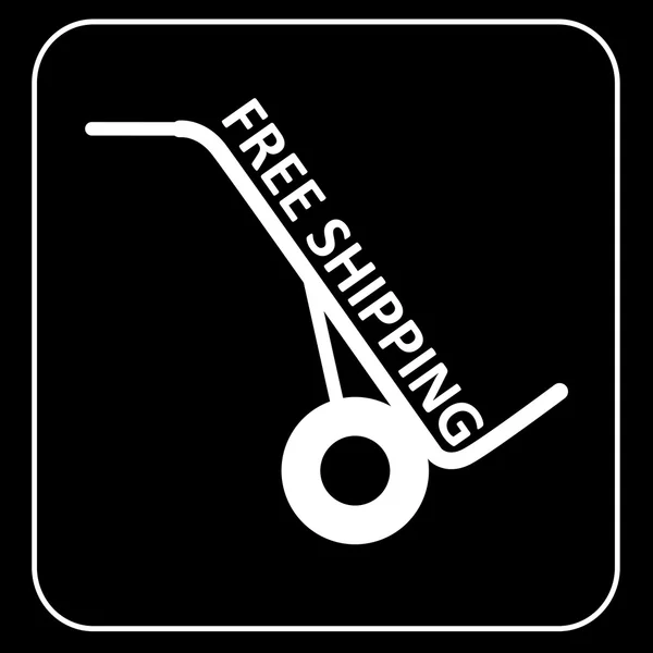 Simbolo spedizione gratuita — Vettoriale Stock