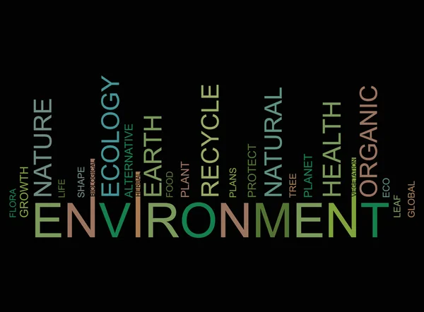 ENVIRONMENT text bar-code — Stock Vector