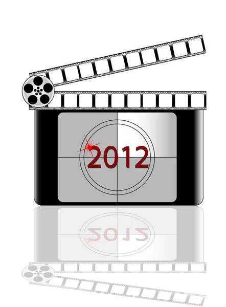 2012 ano Contagem regressiva de filmes — Vetor de Stock