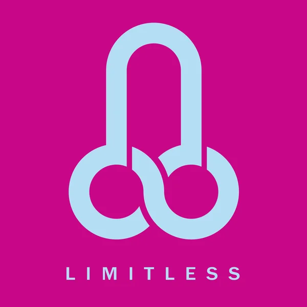 Penis - Limitless symbol icon — Stock vektor