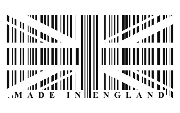 Bandera de código de barras Reino Unido — Vector de stock