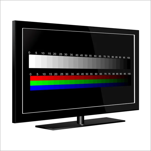 TV - кольоровий тестовий візерунок — стоковий вектор
