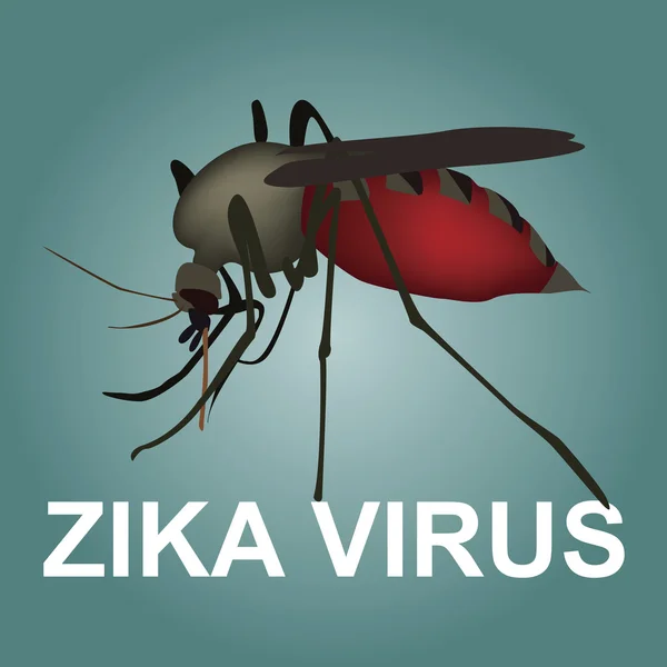 Zika virus znamení — Stockový vektor