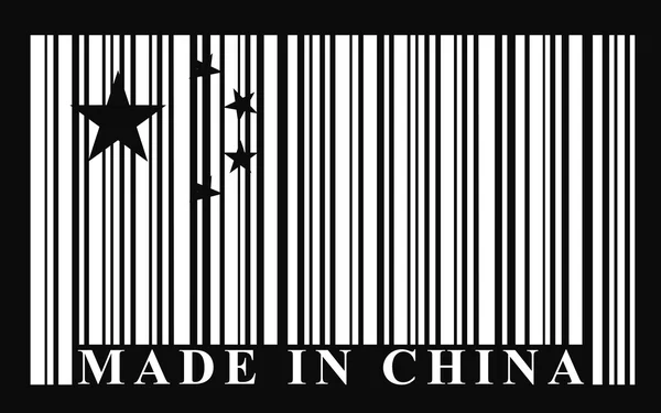 Flaga Chin kodów kreskowych — Wektor stockowy