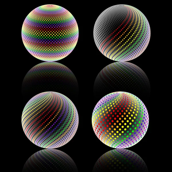 Colorful spheres background — Stock Vector