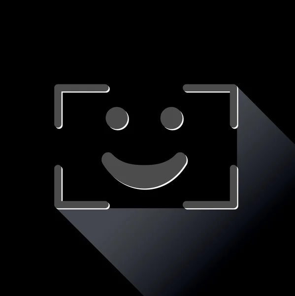 Selfie glimlach symbool — Stockvector