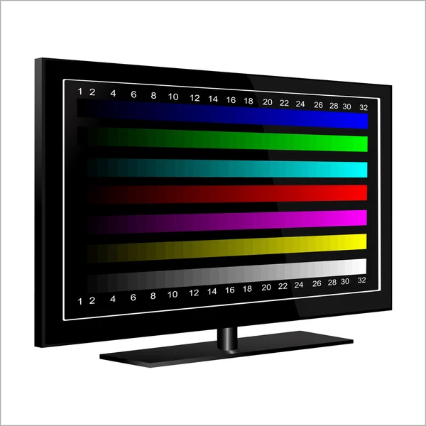 Tv - color test pattern — Stock Vector