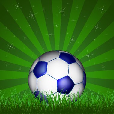 Mavi futbol topu 
