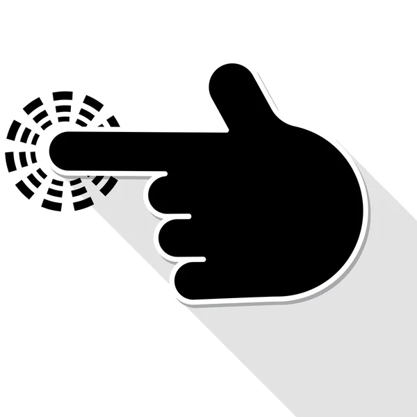 Simbol penunjuk jari - Stok Vektor