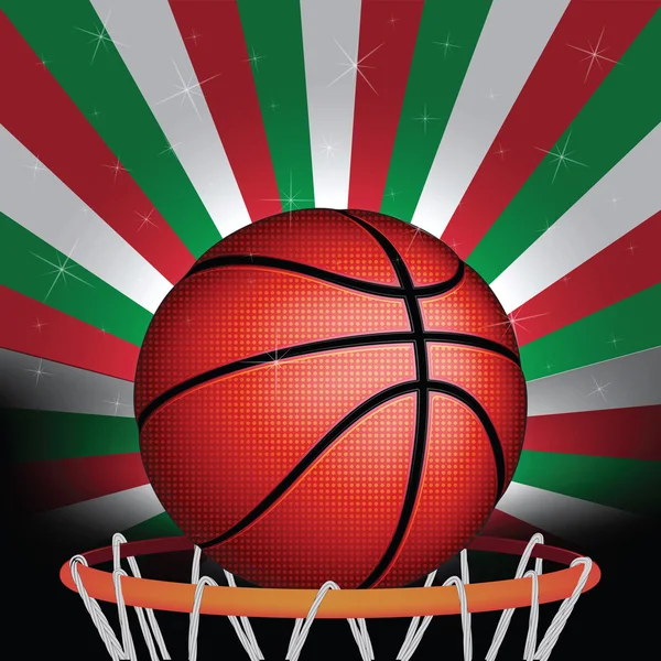 Italská basketbalová znamení — Stockový vektor