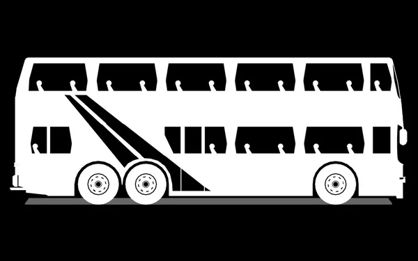 Señal de autobús turístico — Vector de stock