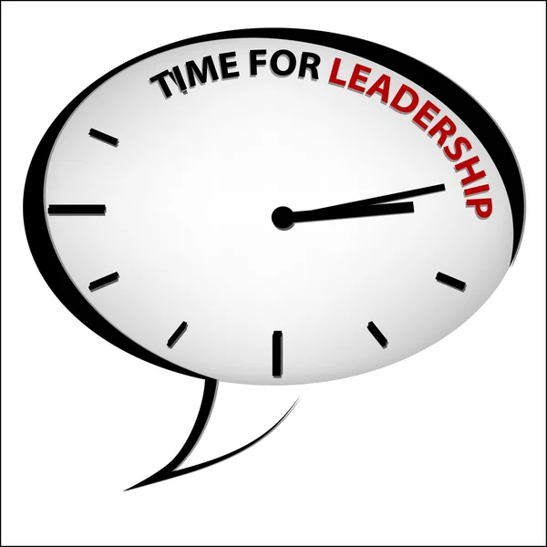 Orologio "Tempo di leadership " — Vettoriale Stock