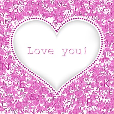 Sevgililer Günü kartı.