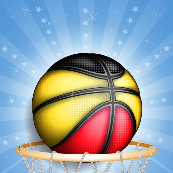 Belgian basketball sign — Stock Vector