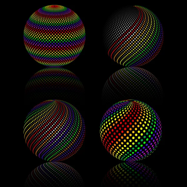 Fond sphères colorées — Image vectorielle
