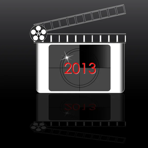 Colorful 2013 year Film countdown — Stock Vector