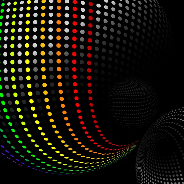 Fond de sphère coloré — Image vectorielle