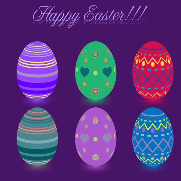 Easter eggs card — Stock Vector