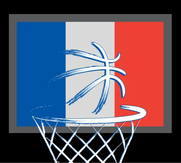 French basket ball sign — Stock Vector