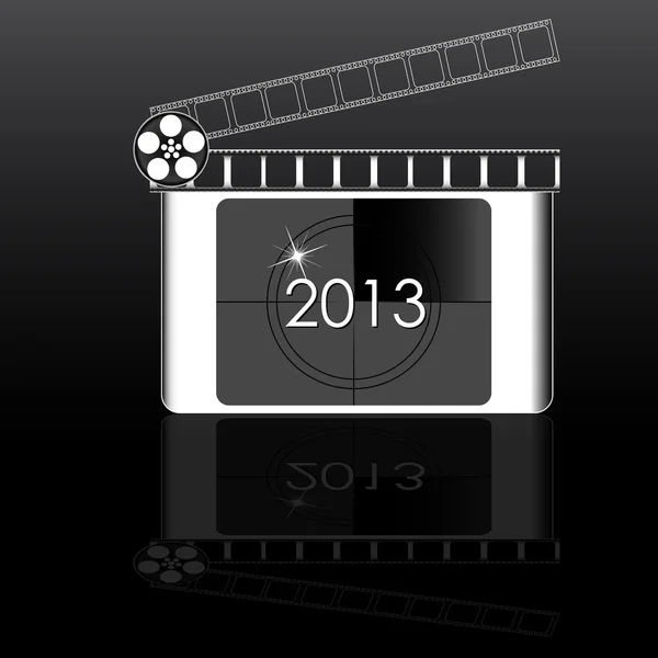 Colorido 2013 año Cuenta atrás de la película — Vector de stock