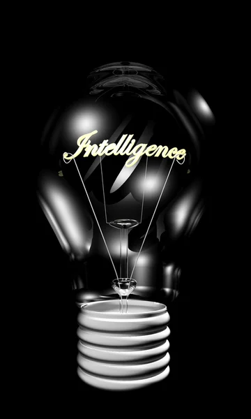 Bulb with intelligence light — Stock Photo, Image