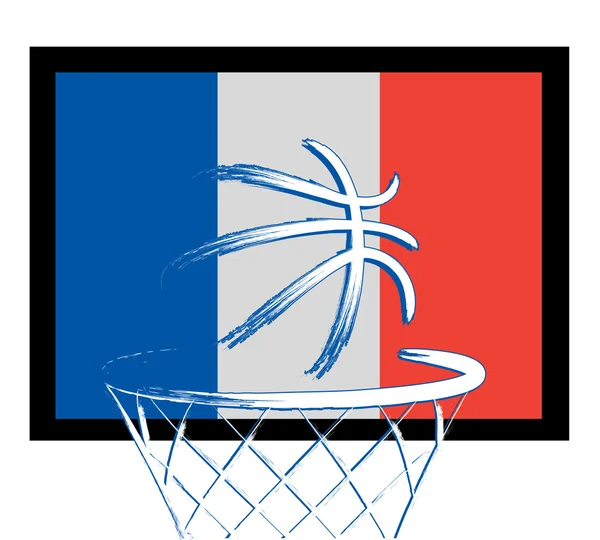 Panneau basket français — Image vectorielle