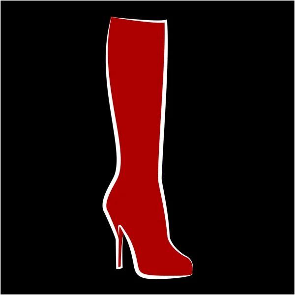 Croquis de bottes pour femme — Image vectorielle