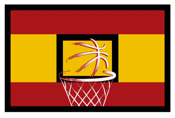 Sinal de basquete espanhol — Vetor de Stock